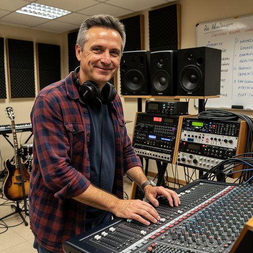 Hangszerelés közben a diákok kreatívan dolgoznak együtt.