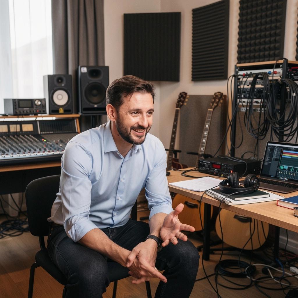 Zenei produkciós eszközök, mint például szintetizátorok és hangmodulátorok.